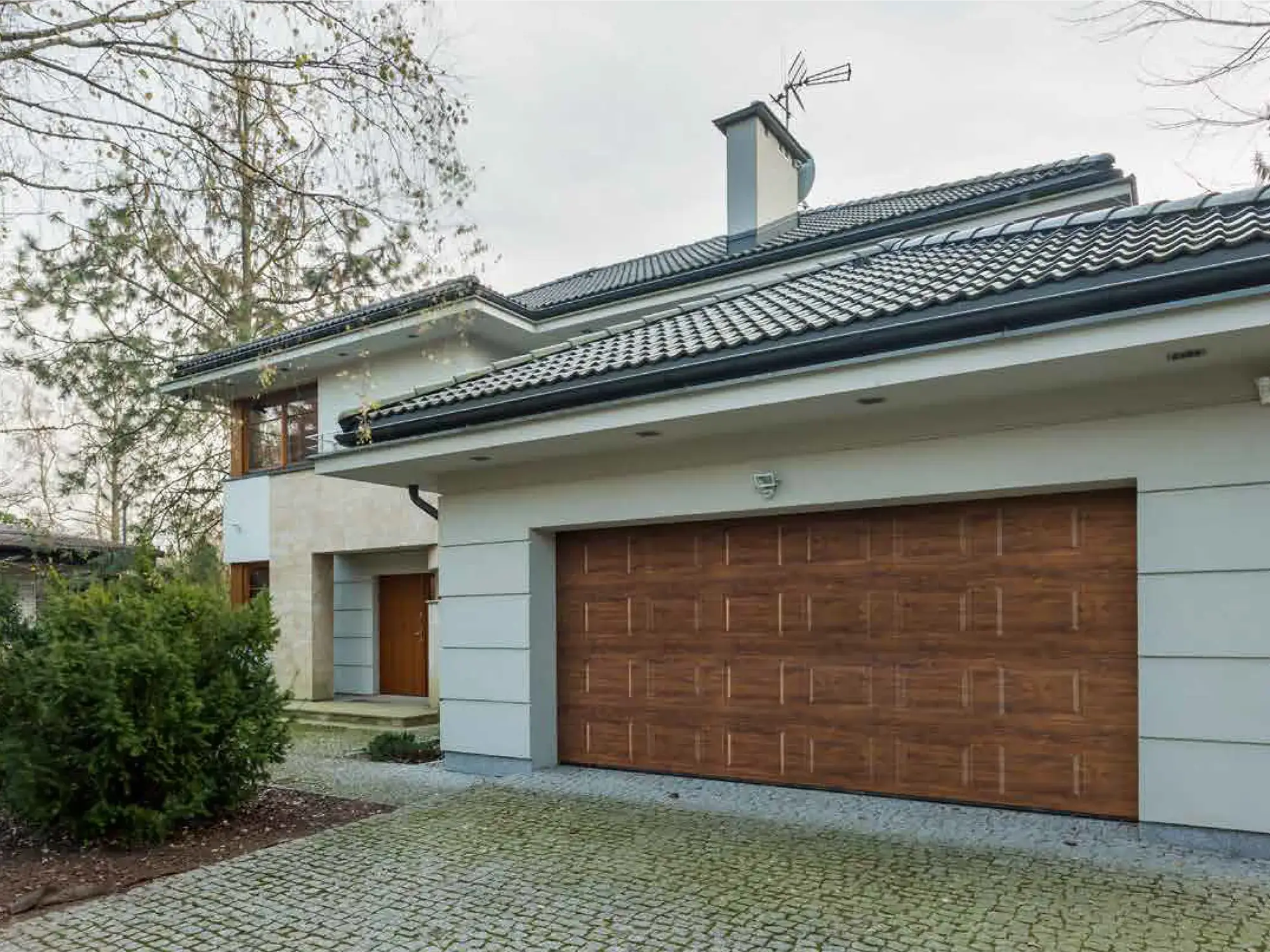 Porte de garage en bois